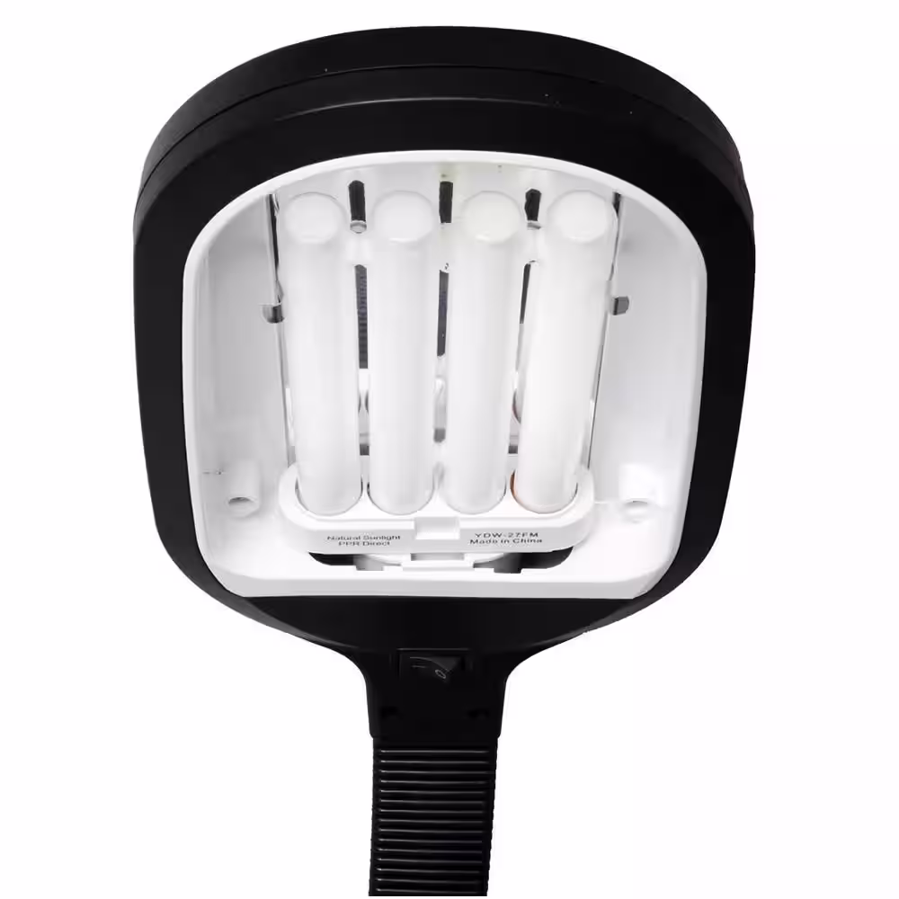 Hydrofarm Agrobrite 27-Watt Single CFL Bulb Indoor Adjustable Standing Plant Lamp Light