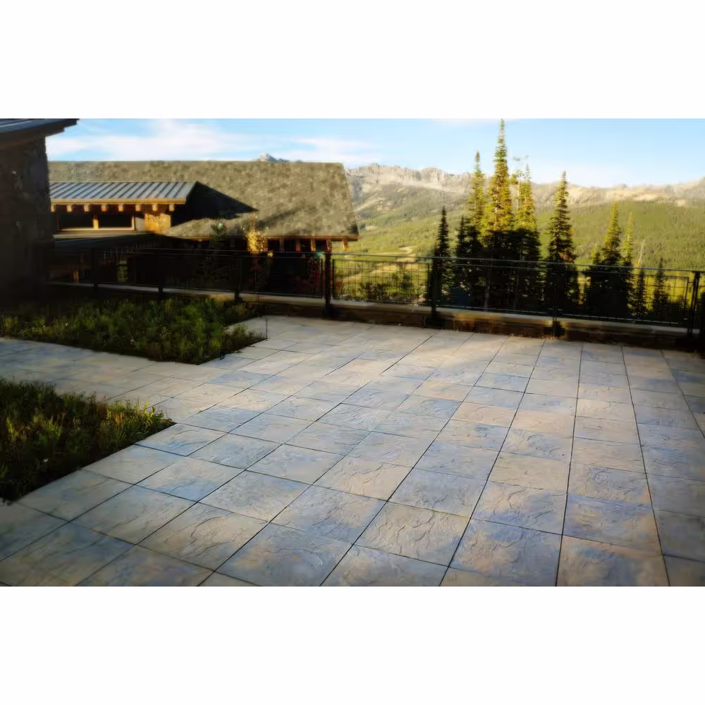 Nantucket Pavers Yorkstone 18 in. x 18 in. x 1.5 in. Concrete Paver Tan Variegated