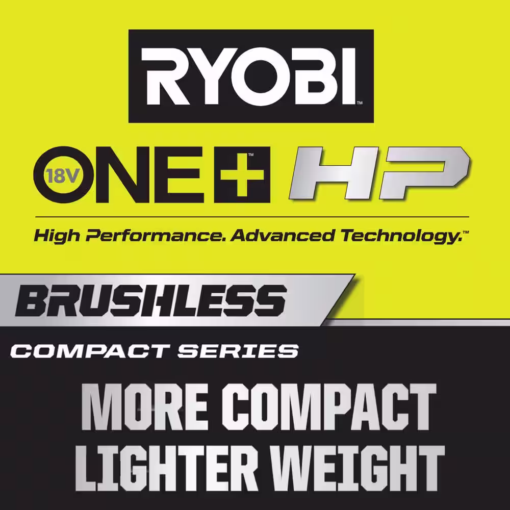 RYOBI ONE+ HP 18V Brushless Cordless Compact 1/2 in 4 Mode Impact Wrench with FREE 2.0 Ah Battery (2-Pack)