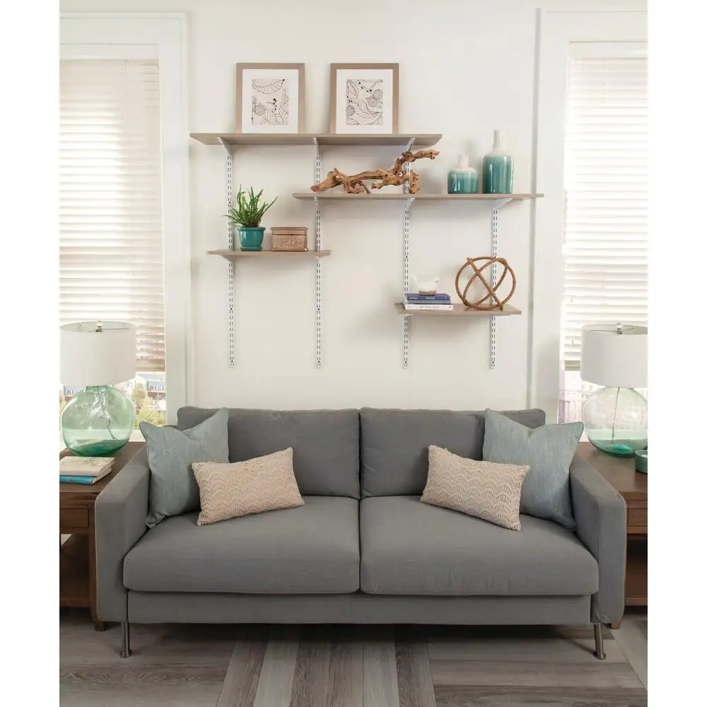 Rubbermaid Chestnut Laminated Wood Shelf 10 in. D x 36 in. L