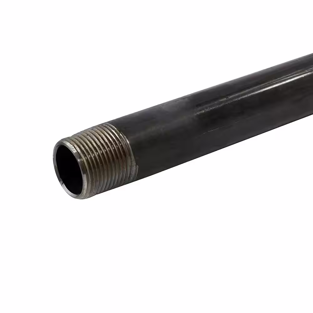 The Plumber's Choice 1/4 in. x 36 in. Black Steel Pipe