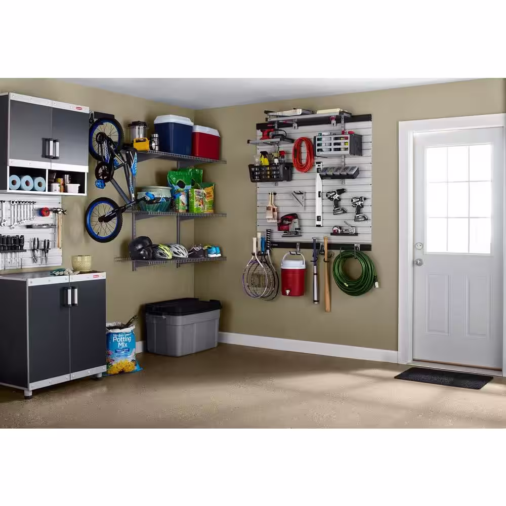 Rubbermaid FastTrack Garage Wall Bench Blox Bin (2-Pack)