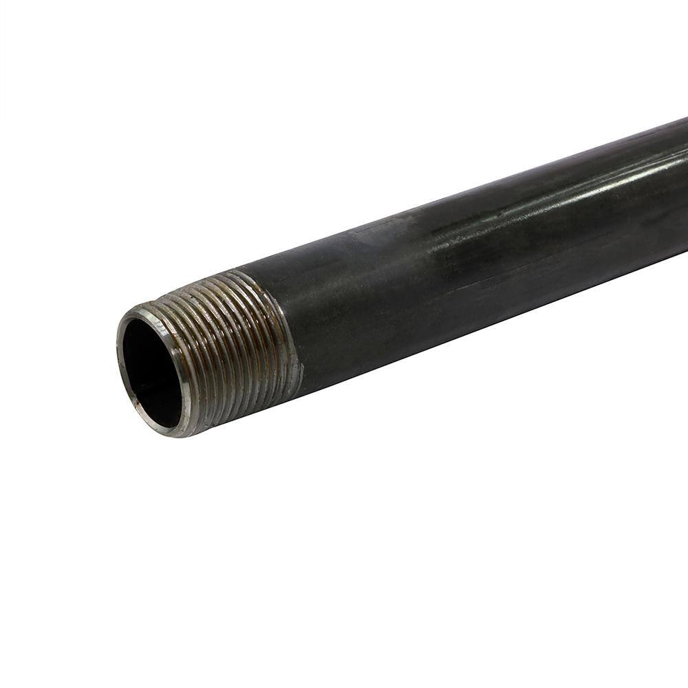 The Plumber's Choice 1-1/4 in. x 5 ft. Black Steel Pipe