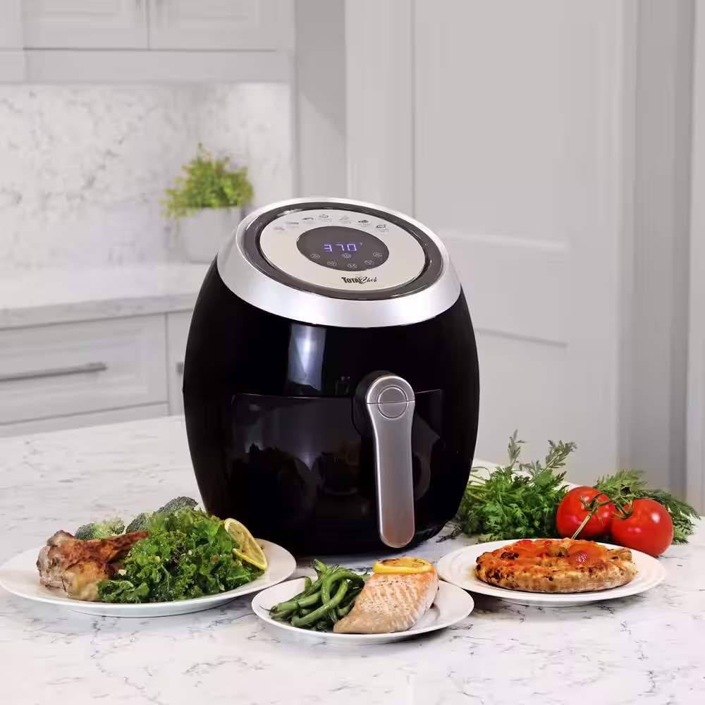 Total Chef Electric Air Fryer Oven 3.8qt / 3.6L, 7 Cooking Presets, Digital Touch Controls