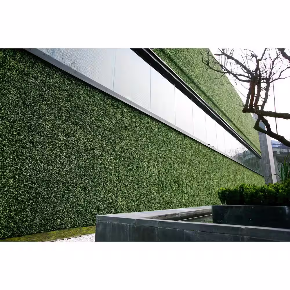 Ejoy 20 in. H x 20 in. W GorgeousHome Artificial Boxwood Hedge Greenery Panels, DarkGreen (12-pc)