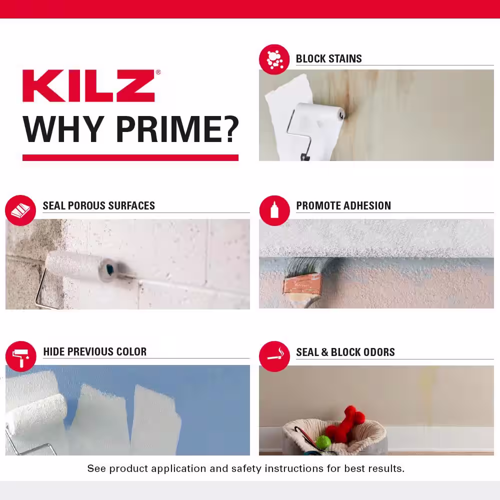 KILZ Original 1 qt. White Oil-Based Interior Primer, Sealer, and Stain Blocker