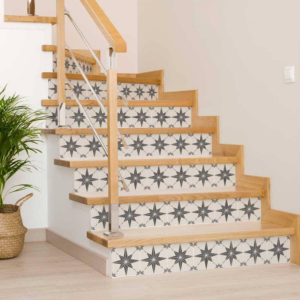 None Grey B60 6 in. x 6 in. Vinyl Peel and Stick Tile (24 Tiles, 6 sq. ft./Pack)