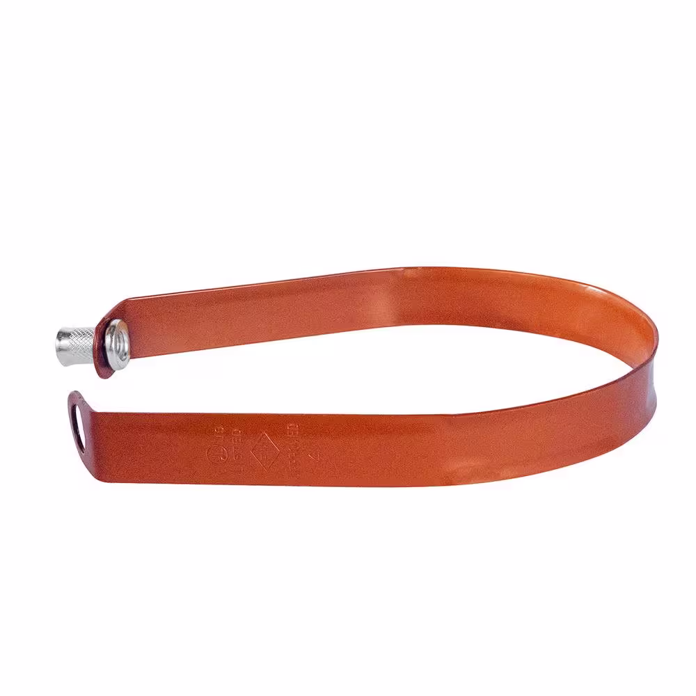 The Plumber's Choice 4 in. Swivel Loop Hanger for Vertical Pipe Support in Copper Epoxy Coated Steel