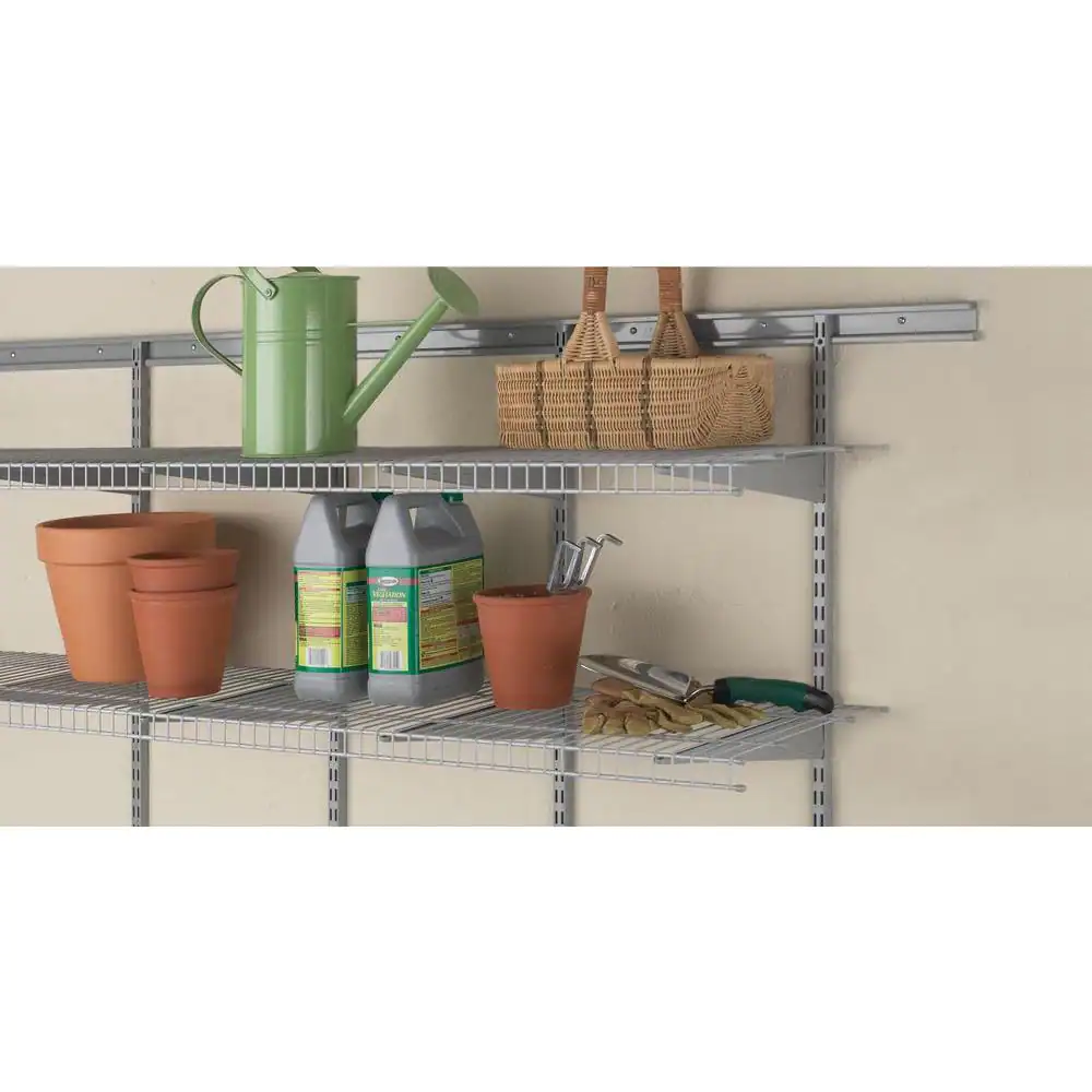 ClosetMaid Maximum Load 72 in. W x 16 in. D Silver Ventilated Wire Shelf
