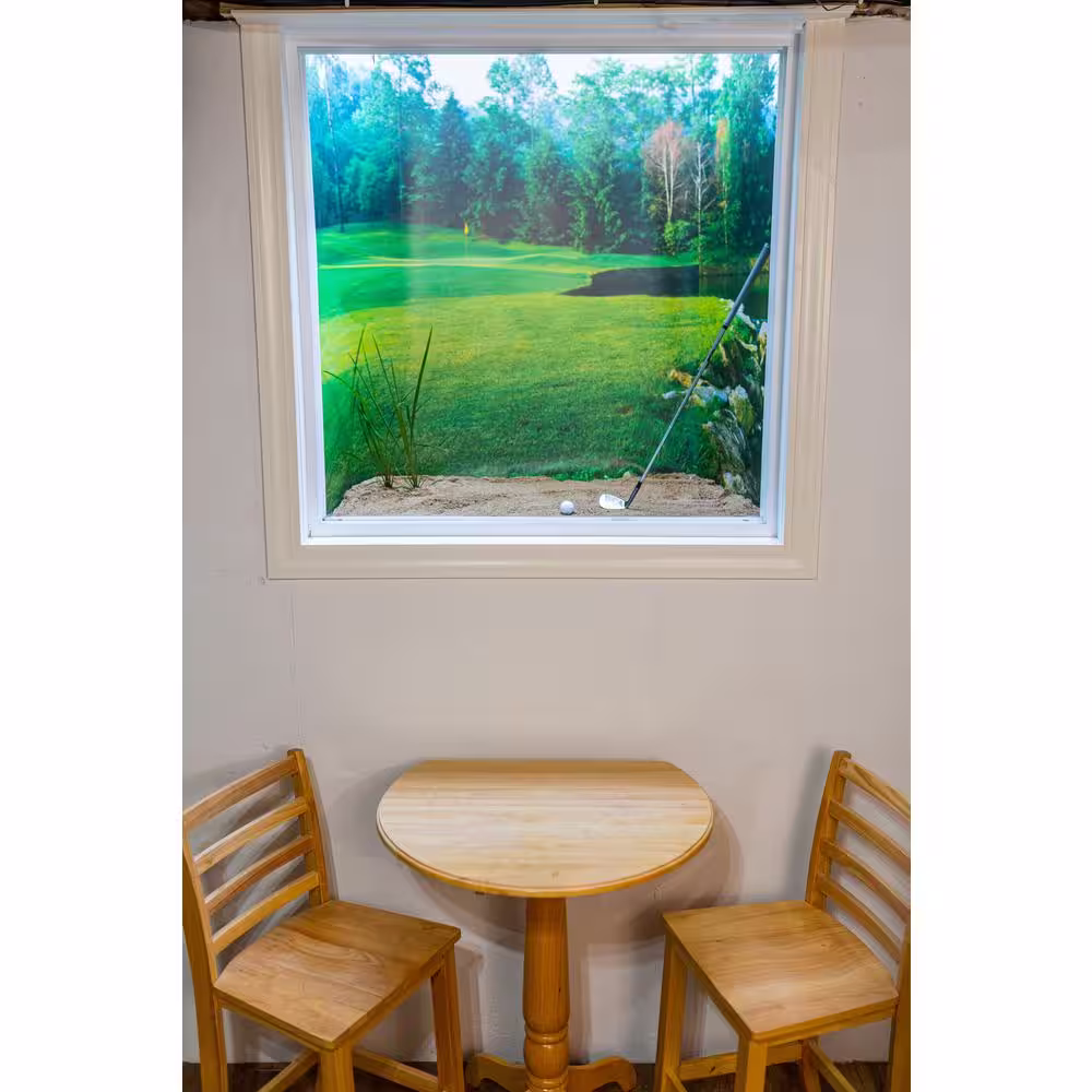 Biggies Ocean View - Weather Proof Scene for Window Wells or Wall Mural - 80 in. x 40 in.