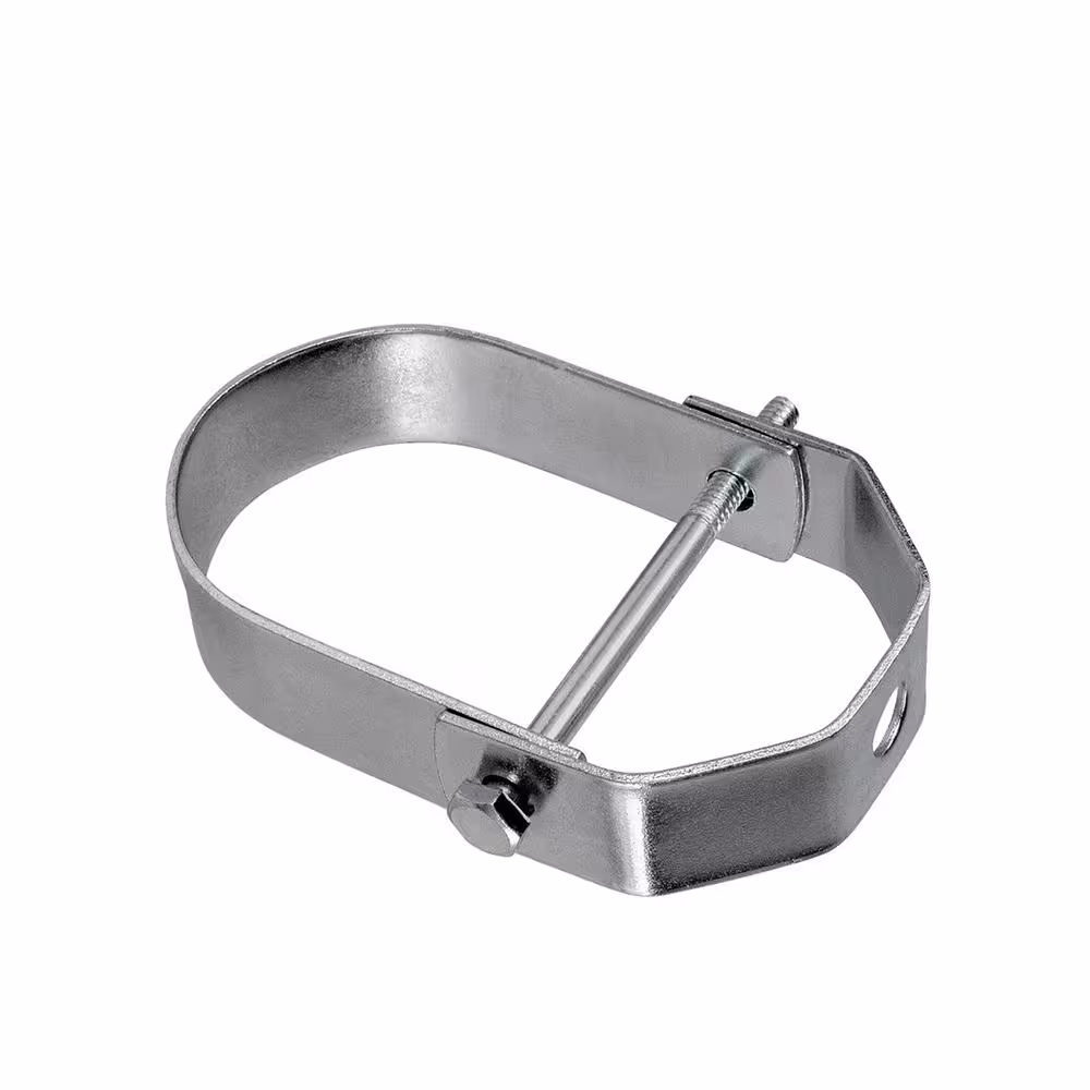 The Plumber's Choice 10 in. Clevis Hanger for Vertical Pipe Support in Standard Electro Galvanized Steel