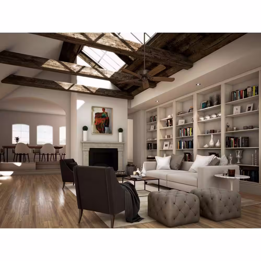 Casablanca Panama DC 54 in. Indoor Brushed Cocoa Bronze Ceiling Fan with Remote
