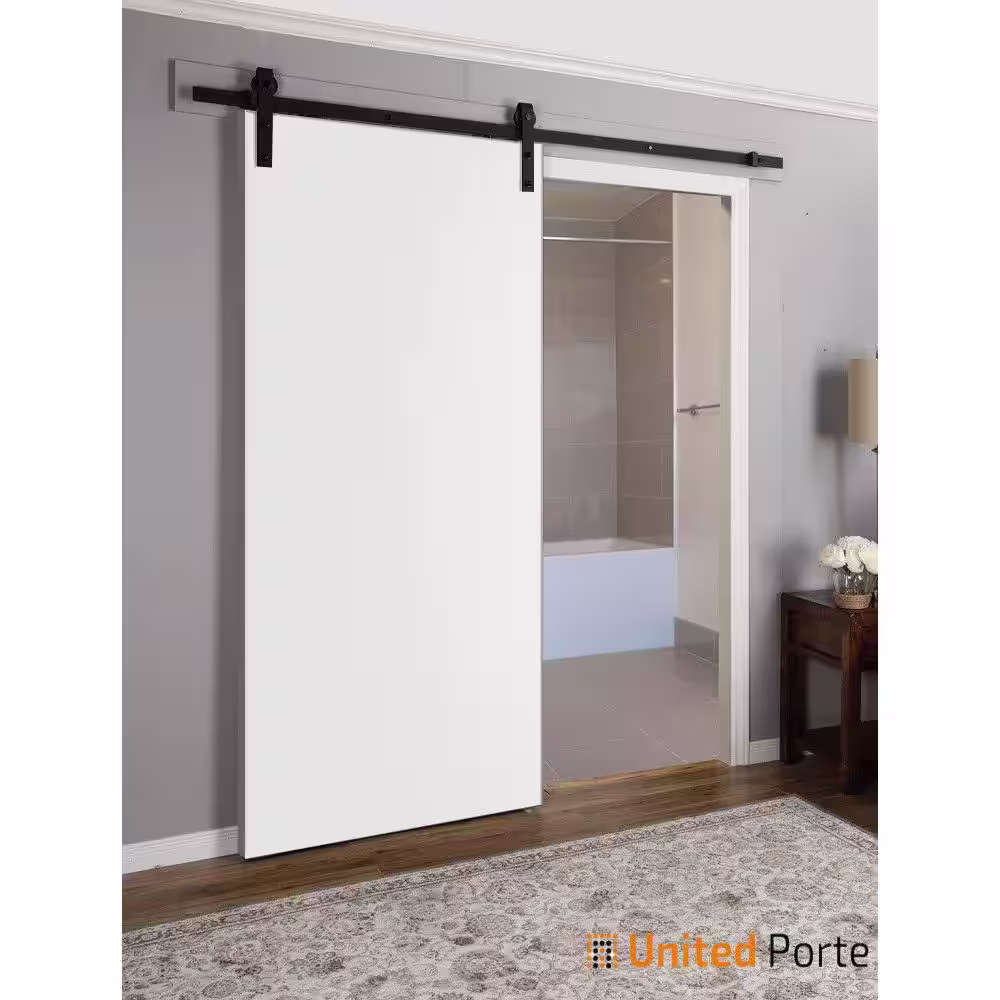 Sartodoors 0010 42 in. x 80 in. Flush No Bore Solid Core White Finished Pine Wood Interior Door Slab