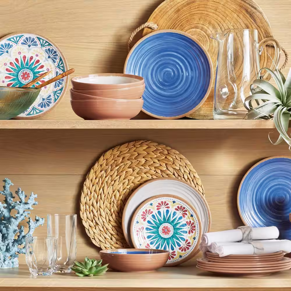 A & B Home Blue Faux Coral Decor