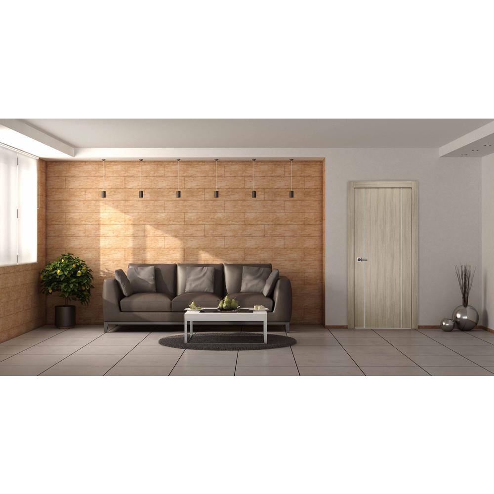 Belldinni Viola 2U 28 in. x 80 in. Right-Handed Solid Core Shambor Wood Composite Single Prehung Interior Door