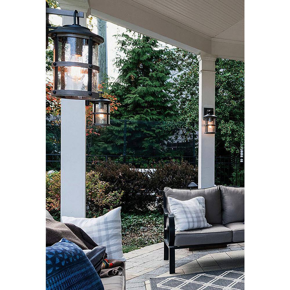 HINKLEY Hinkley Lakehouse Small Outdoor Wall Mount Lantern, Aged Zinc