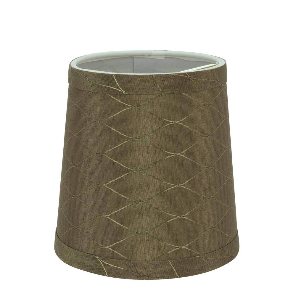 Aspen Creative Corporation 5 in. x 5 in. Light Brown Hardback Empire Lamp Shade (6-Pack)