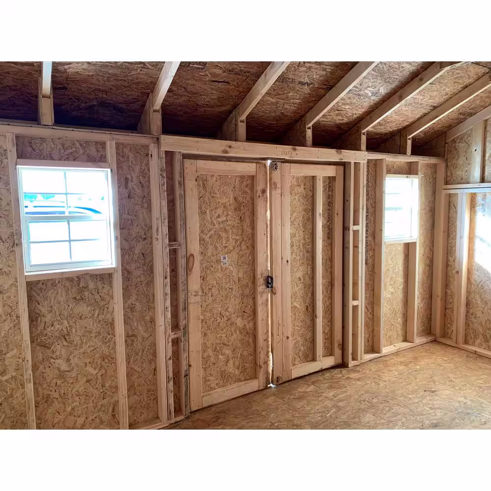 LITTLE COTTAGE CO. Classic Saltbox 10 ft. x 10 ft. Wood Storage Building DIY Kit with Floor