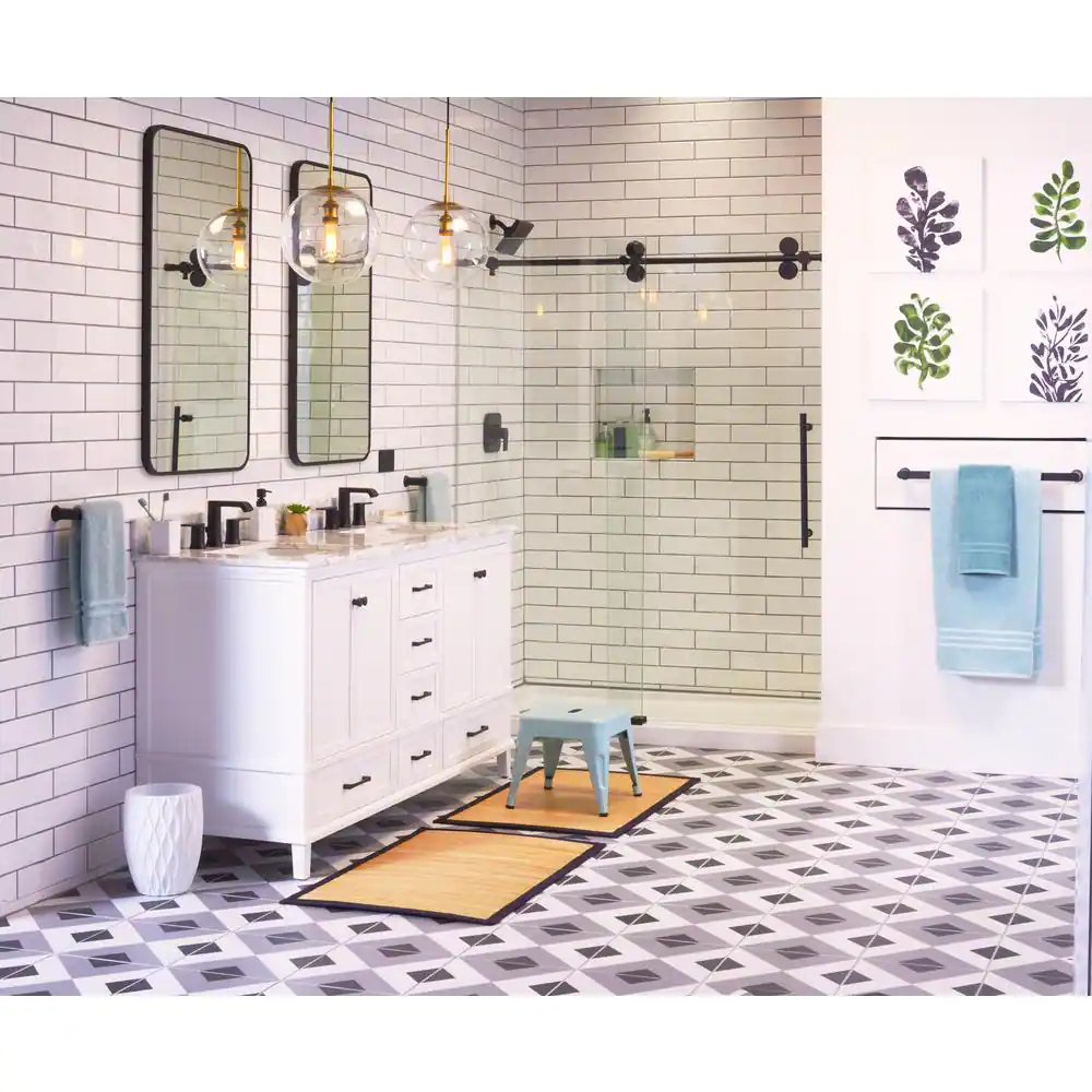 MOEN Genta LX 24 in. Towel Bar in Matte Black