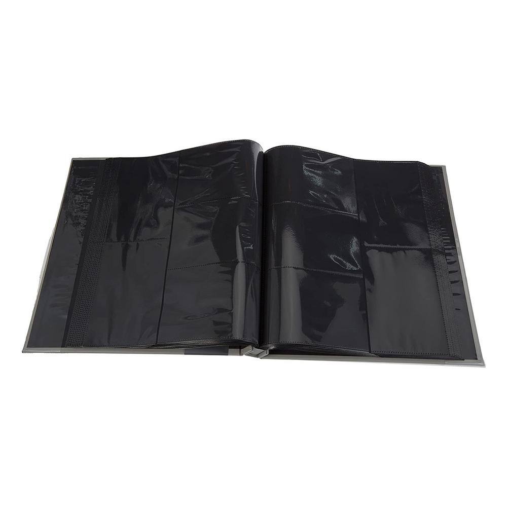 Kiera Grace Jocelyn 4 in. x 6 in. Grey 400-Pocket Picture Frame Photo Album