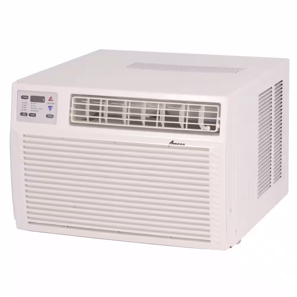 Amana 9,000 BTU R-410A Window Heap Pump Air Conditioner with 3.5 kW Electric Heat and Remote