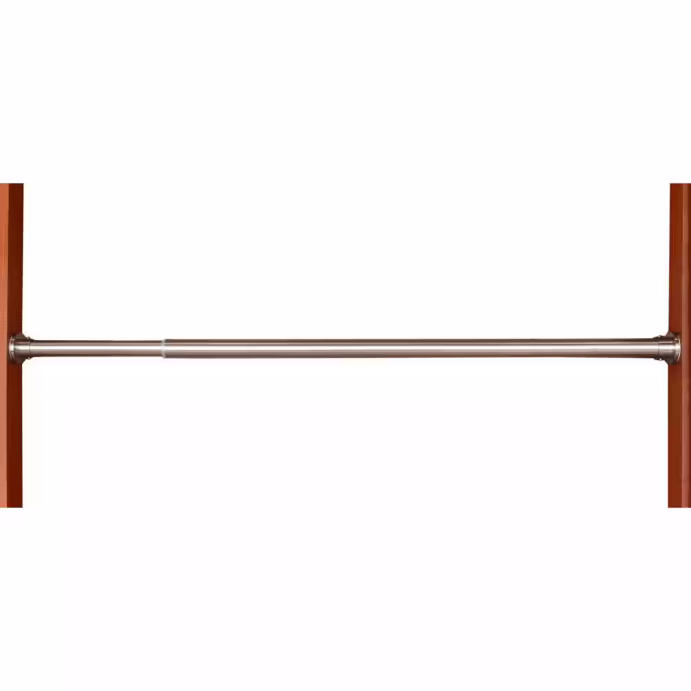 Versailles Home Fashions 48in - 86in SS Tension Rod in Silver