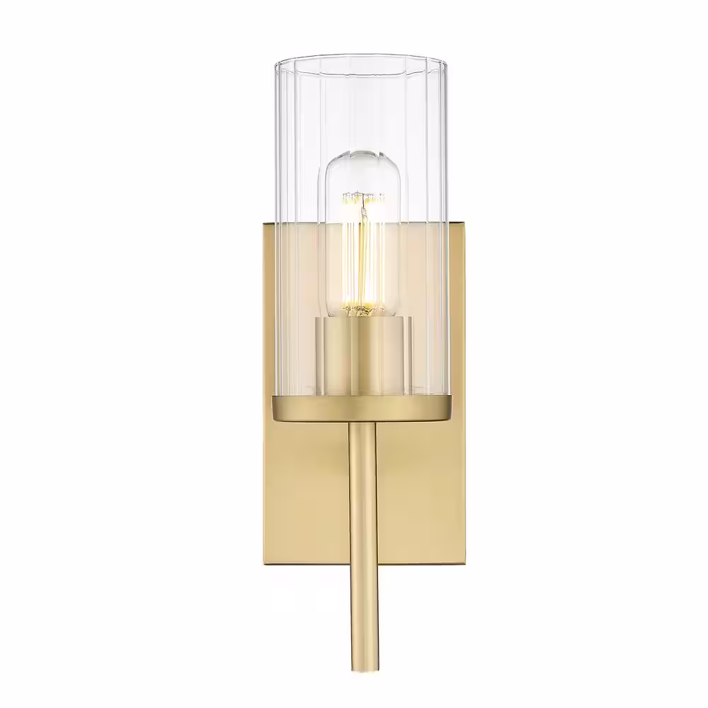 Golden Lighting Winslett 1 Light Brushed Champagne Bronze Wall Sconce