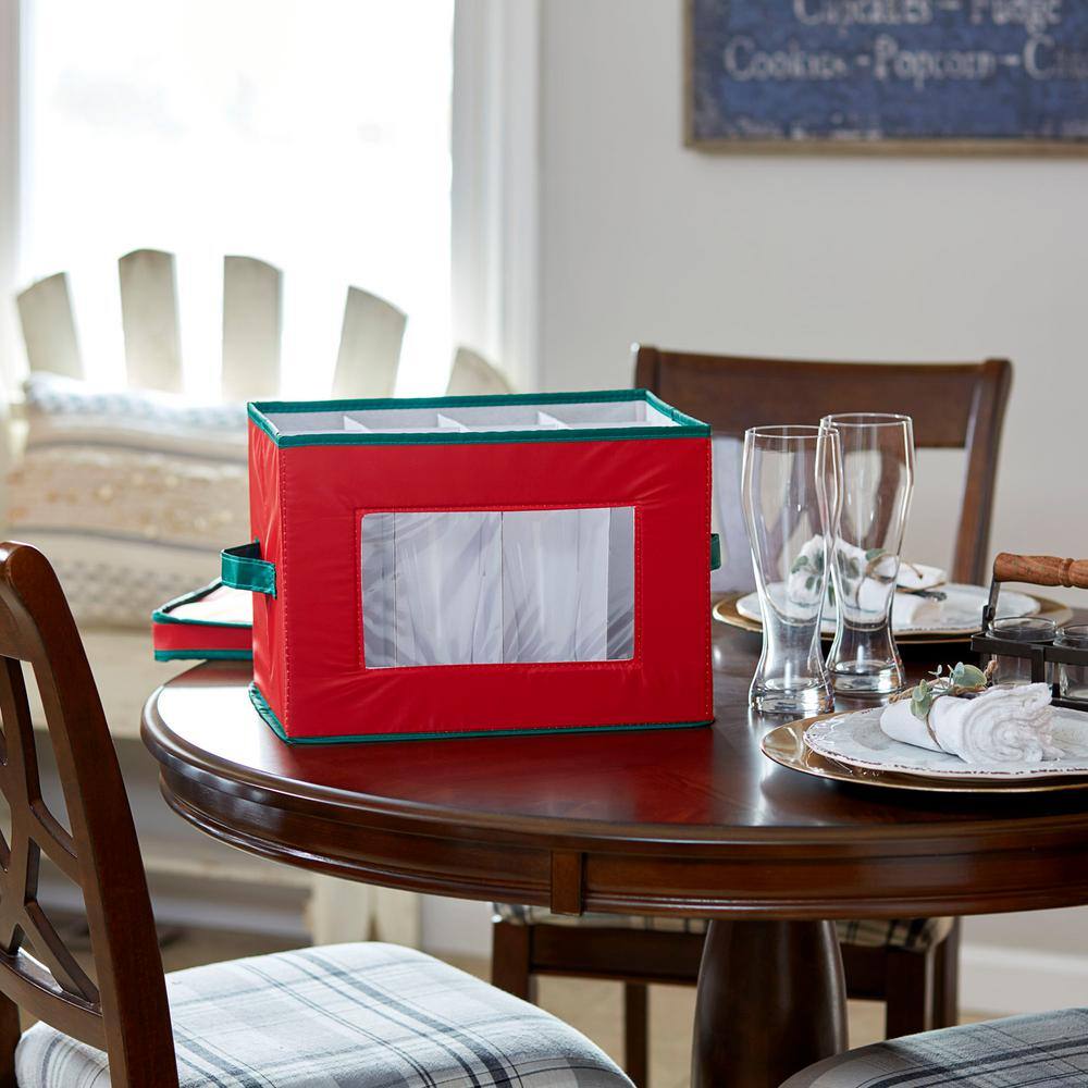 None 12-Qt. Wine Glass Storage Box