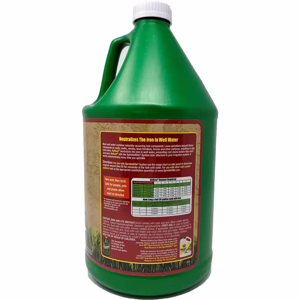 SprinkleRite 1 Gal. Rust Stain Preventer for Walls, Walks, Lawn Furniture & Fences