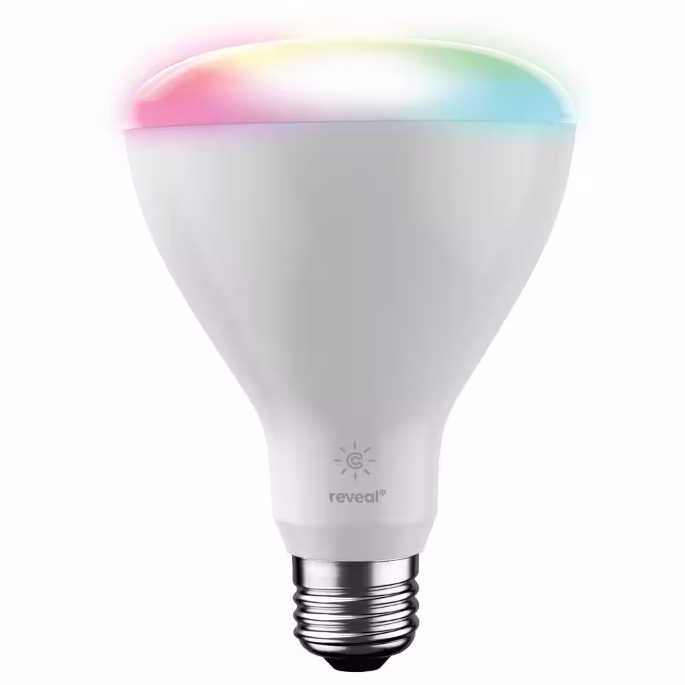Cync Reveal 65-Watt EQ 7000K BR30 Full Color Indoor Flood Smart Bulb 1-Pack