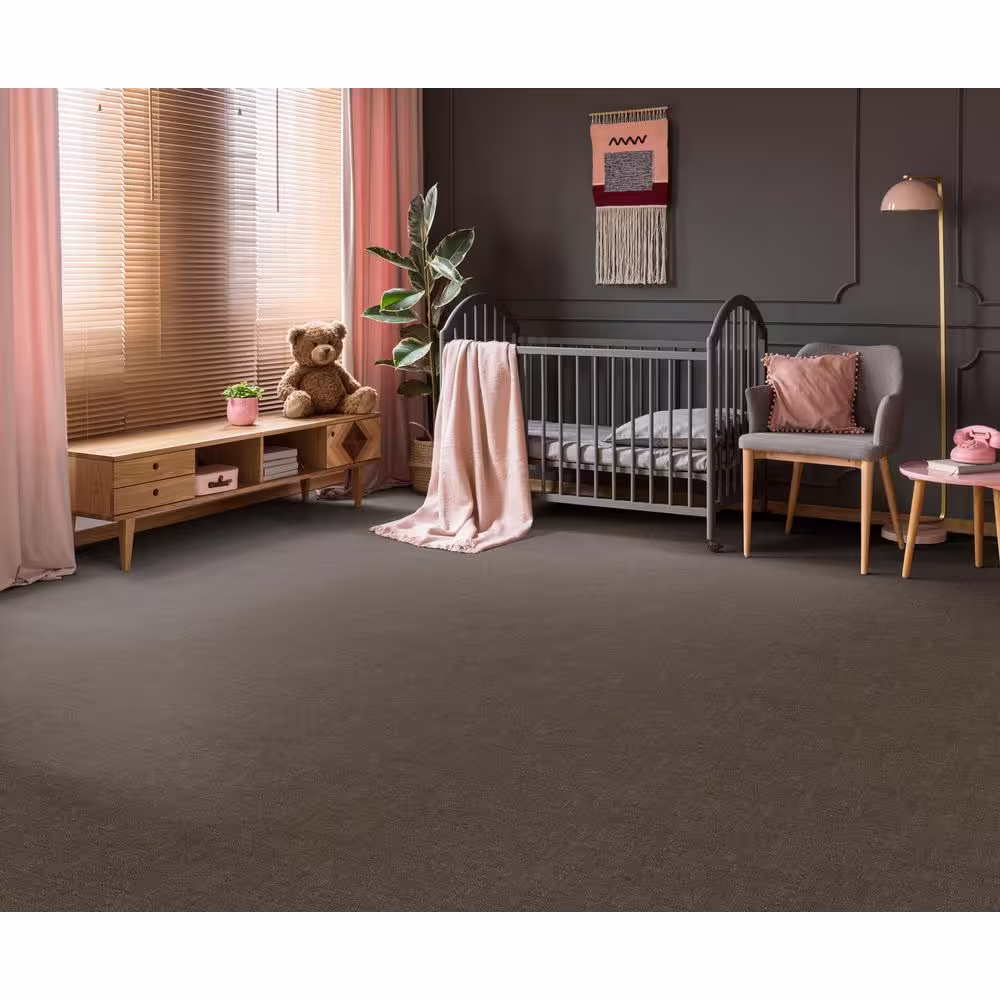 Home Decorators Collection Wheatfield - Mink - Brown 34 oz. SD Polyester Pattern Installed Carpet