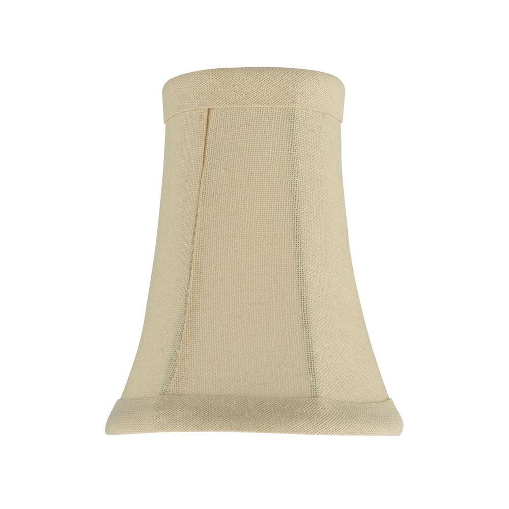 Aspen Creative Corporation 4 in. x 5 in. Butter Creme Bell Lamp Shade (2-Pack)
